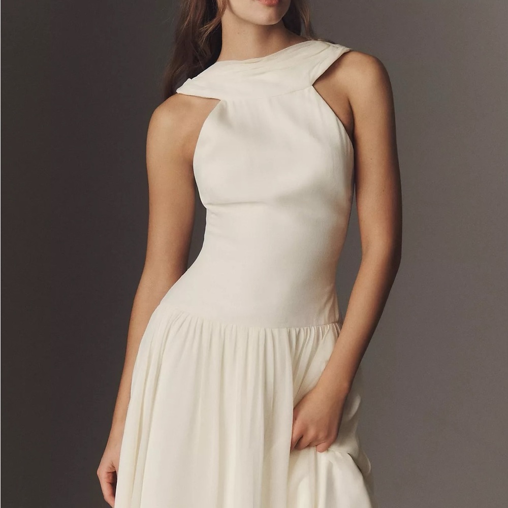 Double Cowl Lady Length Dress